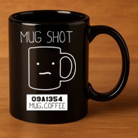 Coffee Drinker Gift Pun Mug Shot 11oz C Handle Ceramic Mug