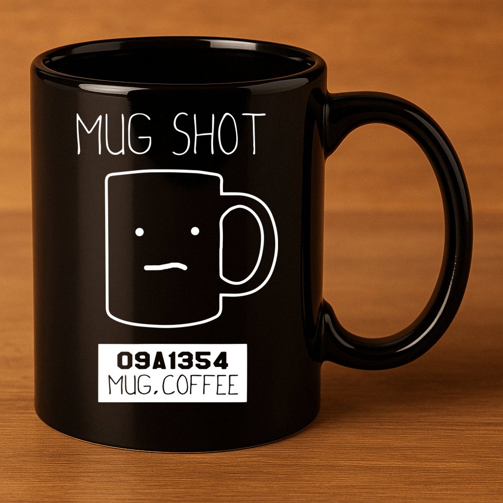 Coffee Drinker Gift Pun Mug Shot 11oz C Handle Ceramic Mug