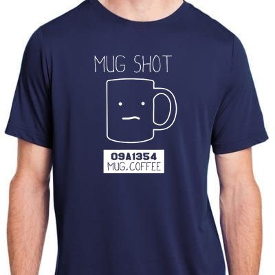 Coffee Drinker Gift Pun Mug Shot Adult ChromaSoft Performance T-Shirt