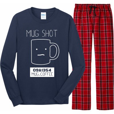 Coffee Drinker Gift Pun Mug Shot Long Sleeve Pajama Set