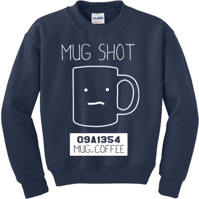 Coffee Drinker Gift Pun Mug Shot Kids Sweatshirt