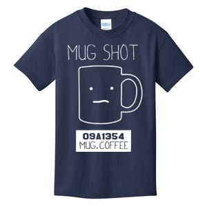 Coffee Drinker Gift Pun Mug Shot Kids T-Shirt