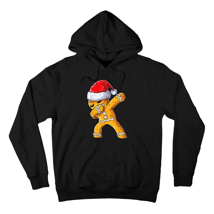 Christmas Dabbing Gingerbread Cookie Santa Hat Cute Xmas Hoodie