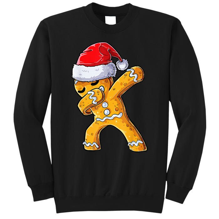 Christmas Dabbing Gingerbread Cookie Santa Hat Cute Xmas Sweatshirt