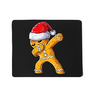 Christmas Dabbing Gingerbread Cookie Santa Hat Cute Xmas Mousepad