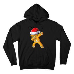 Christmas Dabbing Gingerbread Cookie Santa Hat Cute Xmas Tall Hoodie