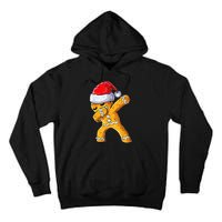 Christmas Dabbing Gingerbread Cookie Santa Hat Cute Xmas Tall Hoodie