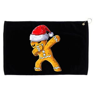 Christmas Dabbing Gingerbread Cookie Santa Hat Cute Xmas Grommeted Golf Towel