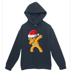 Christmas Dabbing Gingerbread Cookie Santa Hat Cute Xmas Urban Pullover Hoodie