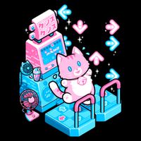 Cute Dancing Game Kitty Bag