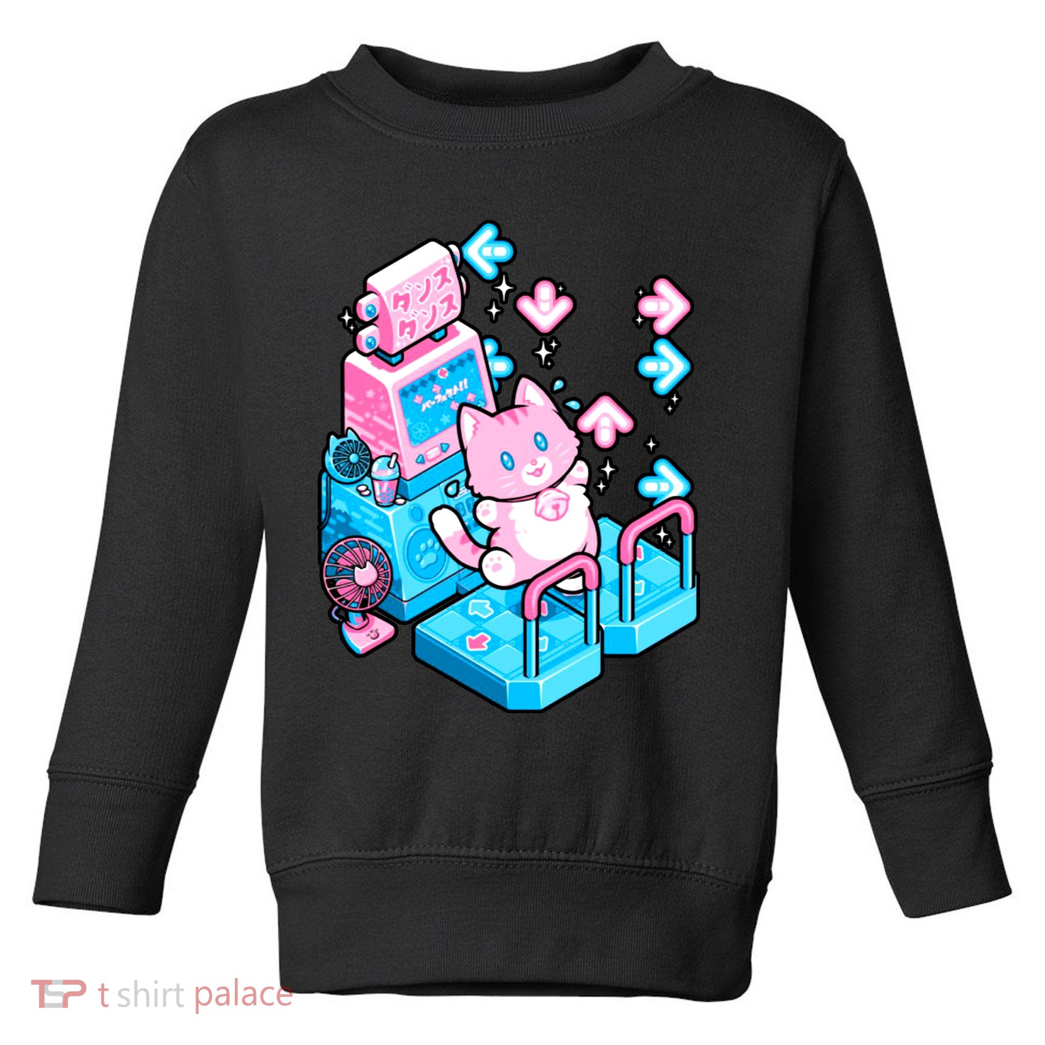 Cute Dancing Game Kitty Toddler Sweatshirt