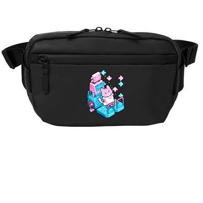 Cute Dancing Game Kitty Crossbody Pack