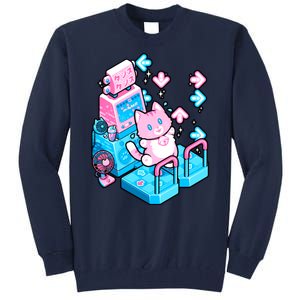 Cute Dancing Game Kitty Tall Sweatshirt