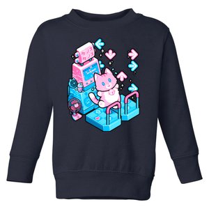 Cute Dancing Game Kitty Toddler Sweatshirt