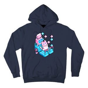 Cute Dancing Game Kitty Tall Hoodie