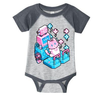 Cute Dancing Game Kitty Infant Baby Jersey Bodysuit