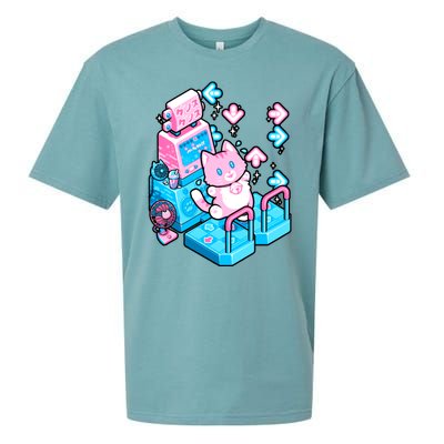 Cute Dancing Game Kitty Sueded Cloud Jersey T-Shirt