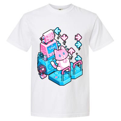 Cute Dancing Game Kitty Garment-Dyed Heavyweight T-Shirt