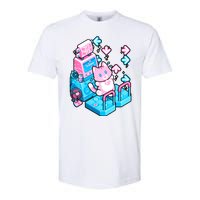 Cute Dancing Game Kitty Softstyle® CVC T-Shirt