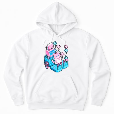 Cute Dancing Game Kitty Hoodie