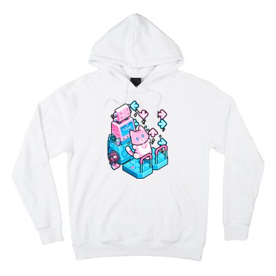 Cute Dancing Game Kitty Hoodie