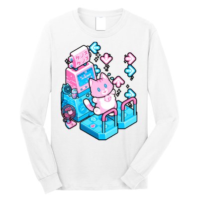 Cute Dancing Game Kitty Long Sleeve Shirt