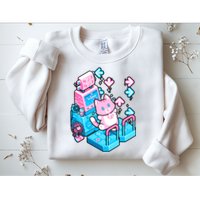 Cute Dancing Game Kitty Sweatshirt