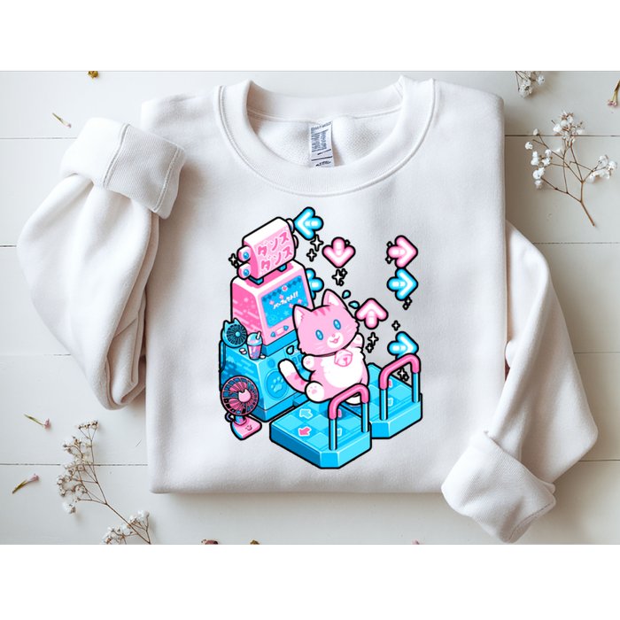 Cute Dancing Game Kitty Sweatshirt