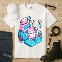 Cute Dancing Game Kitty Tall T-Shirt