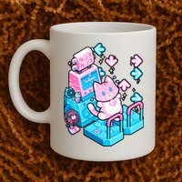 Cute Dancing Game Kitty Mug