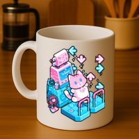 Cute Dancing Game Kitty Mug