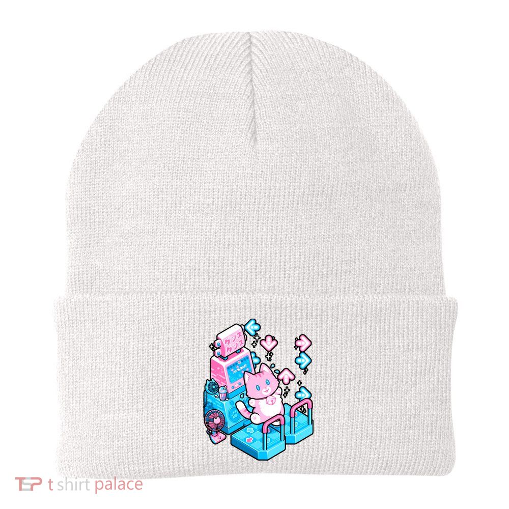 Cute Dancing Game Kitty Knit Cap Winter Beanie