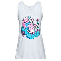 Cute Dancing Game Kitty Ladies Essential Flowy Tank