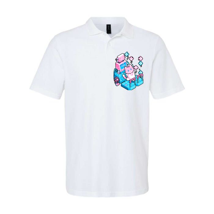 Cute Dancing Game Kitty Softstyle Adult Sport Polo