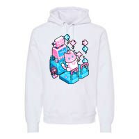 Cute Dancing Game Kitty Premium Hoodie