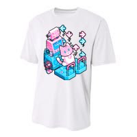 Cute Dancing Game Kitty Performance Sprint T-Shirt