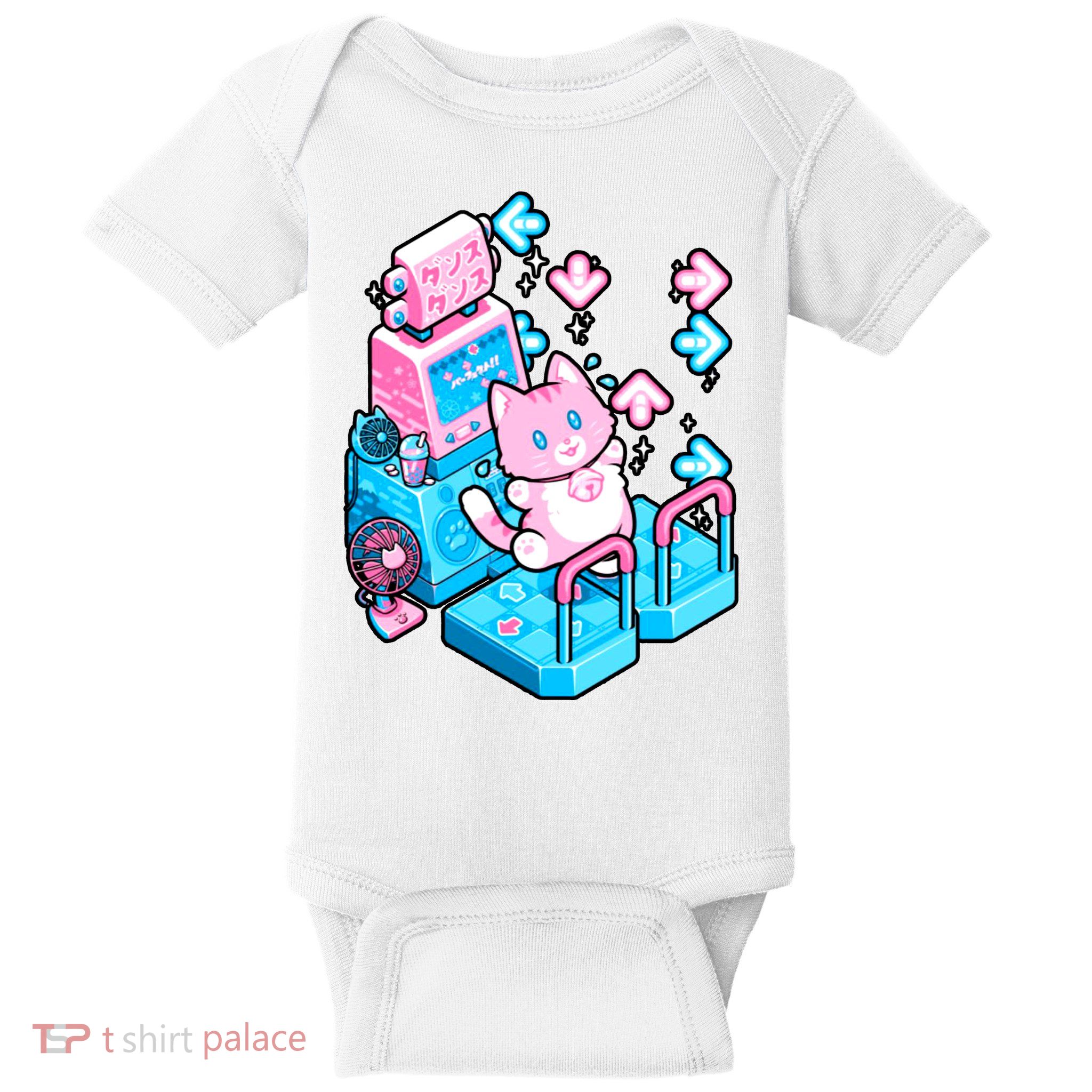 Cute Dancing Game Kitty Baby Bodysuit
