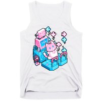 Cute Dancing Game Kitty Tank Top