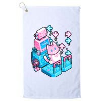 Cute Dancing Game Kitty Platinum Collection Golf Towel