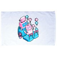 Cute Dancing Game Kitty Microfiber Hand Towel