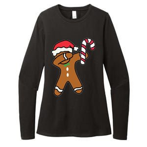 Christmas Dabbing Gingerbread Candy Cane Dance Gift Cute Gift Womens CVC Long Sleeve Shirt