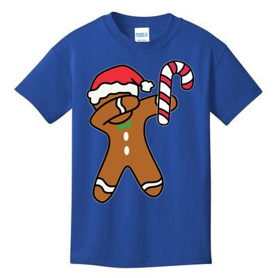 Christmas Dabbing Gingerbread Candy Cane Dance Gift Cute Gift Kids T-Shirt