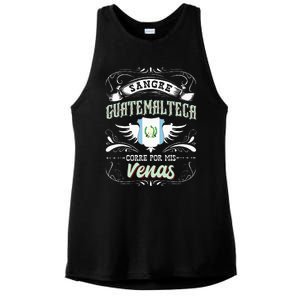 Camisa De Guatemala Sangre Guatemalteca Corre Por Mis Venas Ladies PosiCharge Tri-Blend Wicking Tank