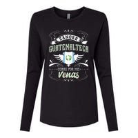 Camisa De Guatemala Sangre Guatemalteca Corre Por Mis Venas Womens Cotton Relaxed Long Sleeve T-Shirt