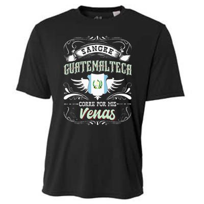 Camisa De Guatemala Sangre Guatemalteca Corre Por Mis Venas Cooling Performance Crew T-Shirt