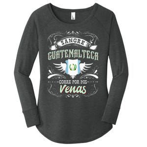 Camisa De Guatemala Sangre Guatemalteca Corre Por Mis Venas Women's Perfect Tri Tunic Long Sleeve Shirt