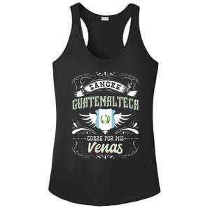 Camisa De Guatemala Sangre Guatemalteca Corre Por Mis Venas Ladies PosiCharge Competitor Racerback Tank