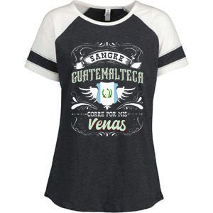 Camisa De Guatemala Sangre Guatemalteca Corre Por Mis Venas Enza Ladies Jersey Colorblock Tee