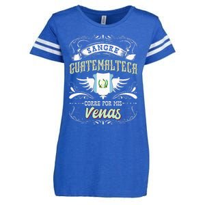 Camisa De Guatemala Sangre Guatemalteca Corre Por Mis Venas Enza Ladies Jersey Football T-Shirt