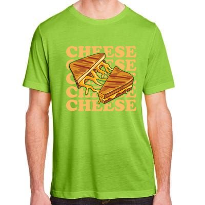 Cheese Design Grilled Cheese Lover Gift Adult ChromaSoft Performance T-Shirt